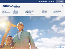 Tablet Screenshot of proequities.com